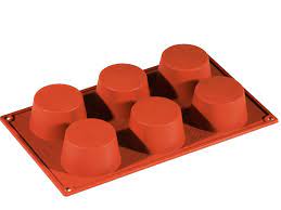 MOLDE SILICONA ROJO 175x300 FORMAFLEX FR008 MUFFIN 130ML