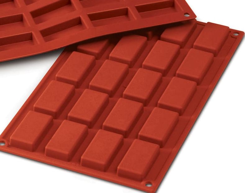 MOLDE SILICONA ROJO 175x300 FORMAFLEX FR014 MINI FINANCIER 11ML