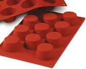 MOLDE SILICONA ROJO 175x300 FORMAFLEX FR020 MINI MUFFIN 43ML