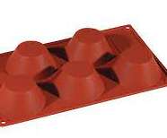 MOLDE SILICONA ROJO 175x300 FORMAFLEX FR029 MUFFIN 110ML