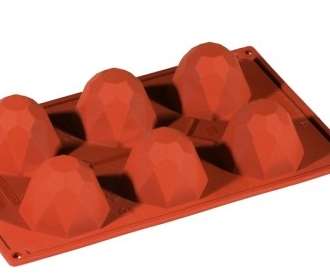 MOLDE SILICONA ROJO 175x300 FORMAFLEX FR034 DIAMANTE 80ML