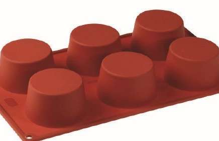 MOLDE SILICONA ROJO 175x300 FORMAFLEX FR065 CUPCAKE 100ML