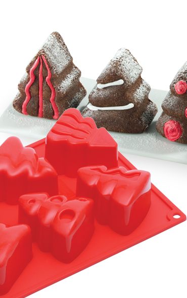 MOLDE SILICONA ROJO 175x300 FORMAFLEX FR066 ARBOL NAVIDAD 100ML