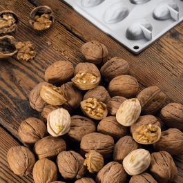 MOLDE GOURMAND SILICONA GG015 CASCARA NUEZ