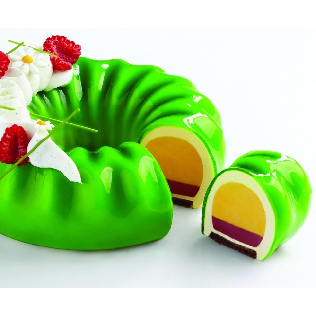 MOLDE SILICONA TORTA PAVOCAKE KE020 INSERT ROYAL