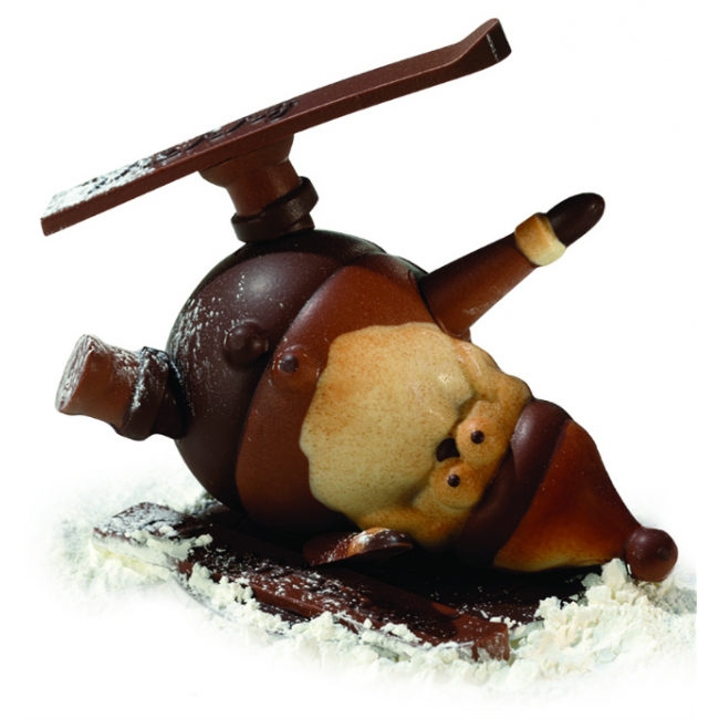 MOLDE NAVIDAD TERMOFORMADO KT94 SANTA CLAUS ESQUIANDO