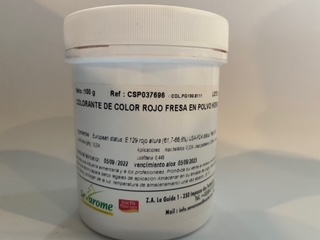 COLORANTE HIDRO ROJO FRUTILLA 100GR