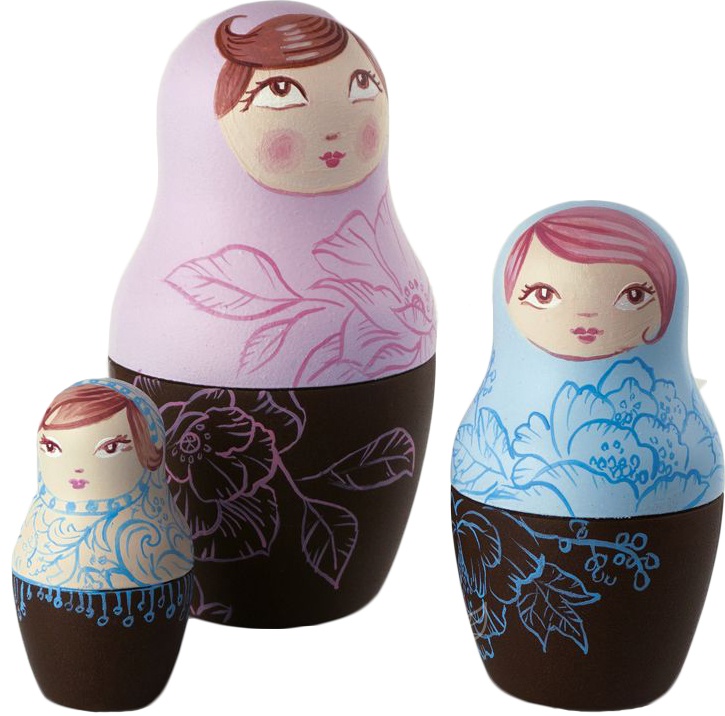 MOLDE PASCUA TERMOFORMADO MATRIOSKA