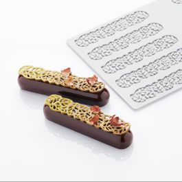 MOLDE SILICONA HOJAS ECLAIR