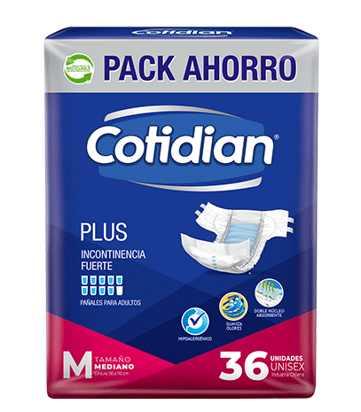 Cotidian Plus Pañal Adulto M | 36 Un