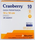 [AAGAPA10] Cranberry Gasa Parafinada Estéril 10x10 cm | Caja 10 Unidades