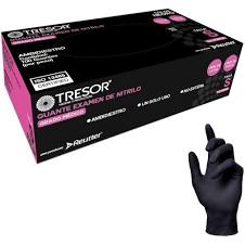 Tresor Guante de Nitrilo Negro Talla L | Caja 100 unidades