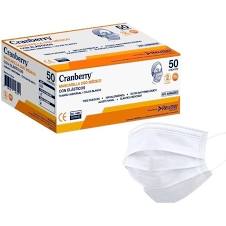 Cranberry Mascarilla 3 Pliegues Blanca | Caja 50 Unidades