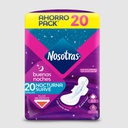 [120867] Toallas Nosotras Buenas Noches Tela Suave | 20 Unidades
