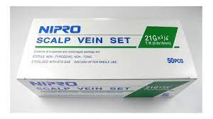 Nipro Scalp Vein 25G x 3/4" (Mariposa) | Unidad