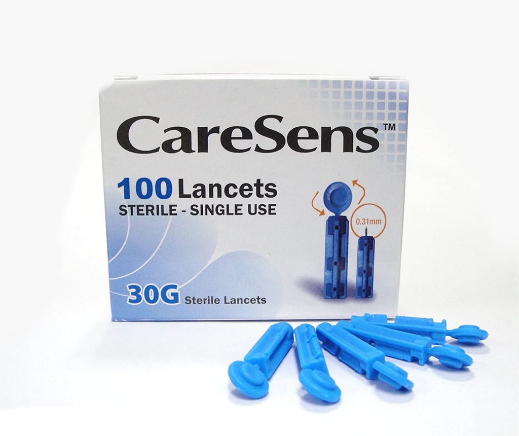 CARESENS LANCETAS 30G x 100 UND