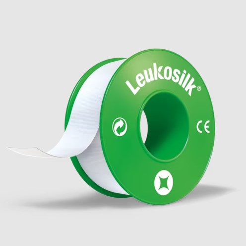 LEUKOSILK 2,5 CM X 9,2 M CAJA COMPLETA