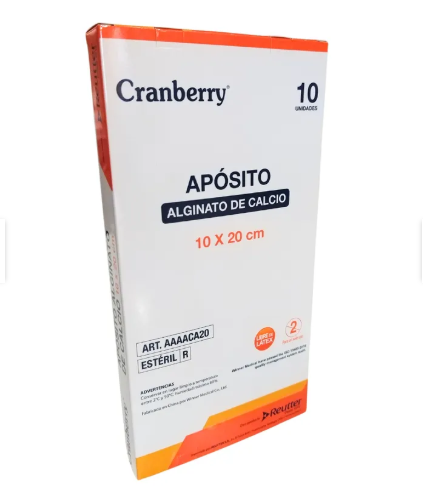 CRANBERRY APOSITO ALGINATO DE CALCIO 10X20 UN