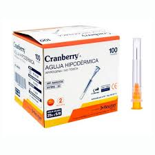 CRANBERRY AGUJA HIPODERMICA 25G X 1 5/8'' CAJA x 100