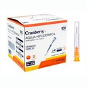 [AAAG2558] Cranberry Aguja Hipodérmica 25G x 1 5/8 | Caja 100 Unidades