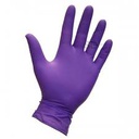 [111-05558] Guante de Nitrilo Morado  Talla S  Caja 100 un