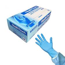 HealthTouch Guante de Nitrilo Celeste Talla M |100 un