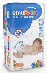 Emubaby Pañales Premium Talla P | 42 un.