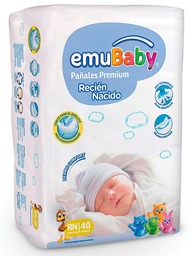 [PI078] Emubaby Pañales Premium Talla RN | 40 un