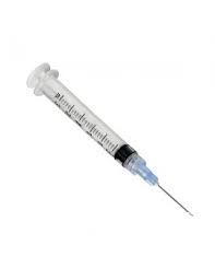 Nipro Jeringa 3cc con Aguja 23G x 1" Luer Lock | Unidad