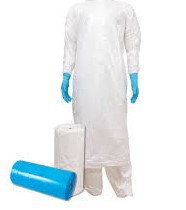 Pechera Plástica con Manga Larga | Rollo 200 Unidades