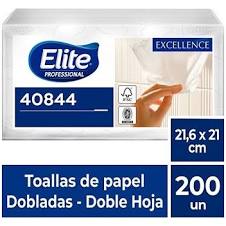 [40844] Elite Toalla Interfoliada Doble Hoja | 200 un.