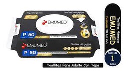 Emumed Toallitas Húmedas Adulto Premium | 50 un