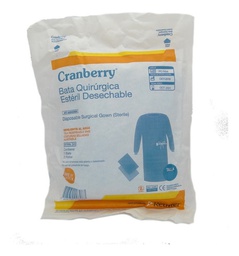 [AABAQUXL] Cranberry Bata Quirúrgica Estéril Talla XL | 1 unidad