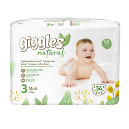 Giggles Natural Talla 3 (Midi) | 34 un