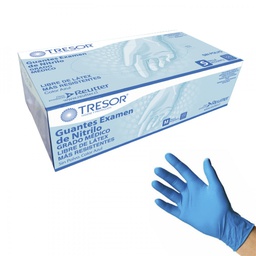 [ACGUNIT4] Tresor Guante de Nitrilo Azul Talla XL  | 100 un.