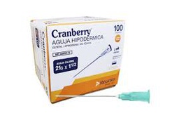 [AAAG2115] Cranberry Aguja Hipodérmica 21G x 1 1/2 I Caja 100 Unidades