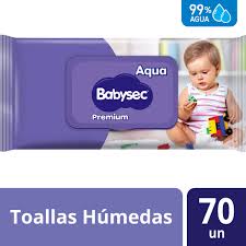TOALLA HÚMEDA BABYSEC PREMIUM AQUA 70 UN.