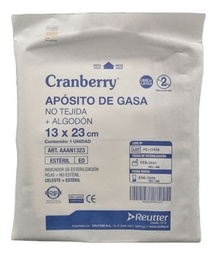 [AAAN1323] CRANBERRY APOSITO GASA NO TEJIDA +ALGODON 13x23